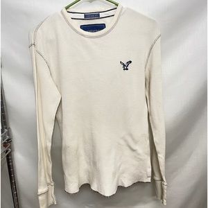American Eagle mens waffle, long sleeve tee.